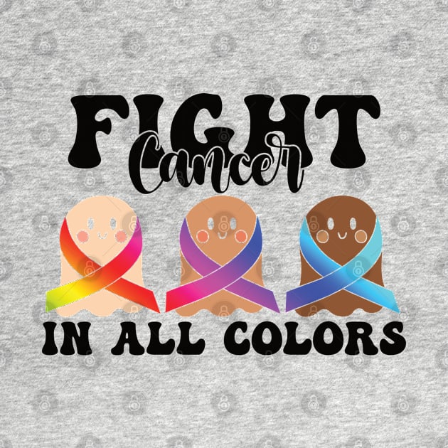 Fight Cancer in all colors Breast Cancer Awareness Mental Health Autism Awareness by Gaming champion